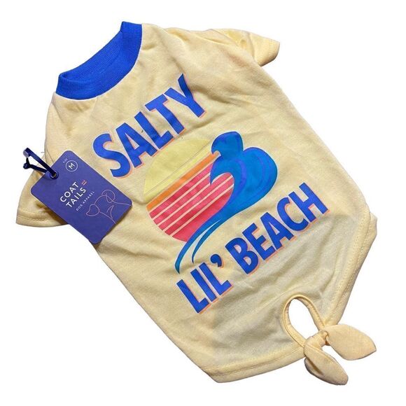 SALTY LIL' BEACH Dog Shirt - Picture 1 of 8